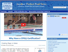 Tablet Screenshot of anotherperfectpoolnews.com